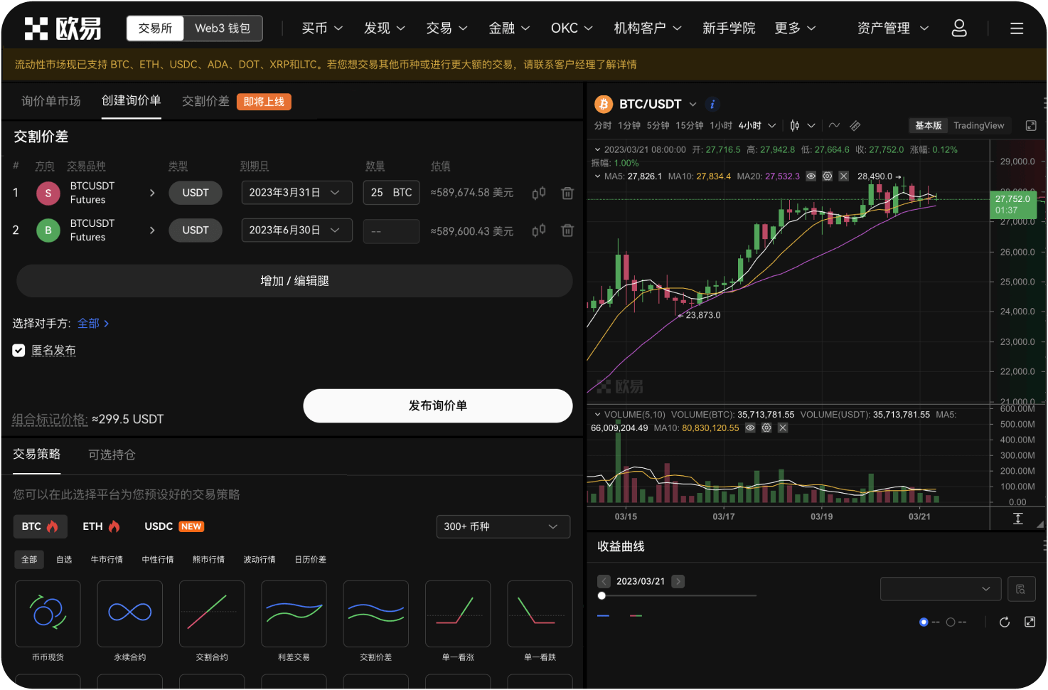 Deepcoin支持哪些交易类型